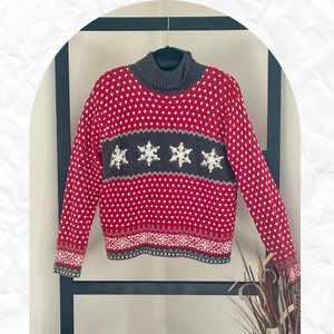 Women's Medium Christmas Holiday Turtleneck Sweater